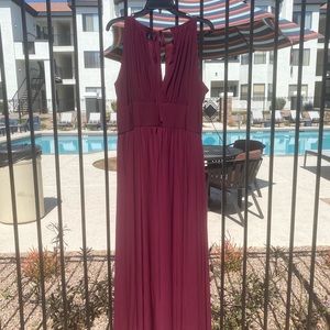 David’s Bridal KEYHOLE BEADED WAIST DRESS